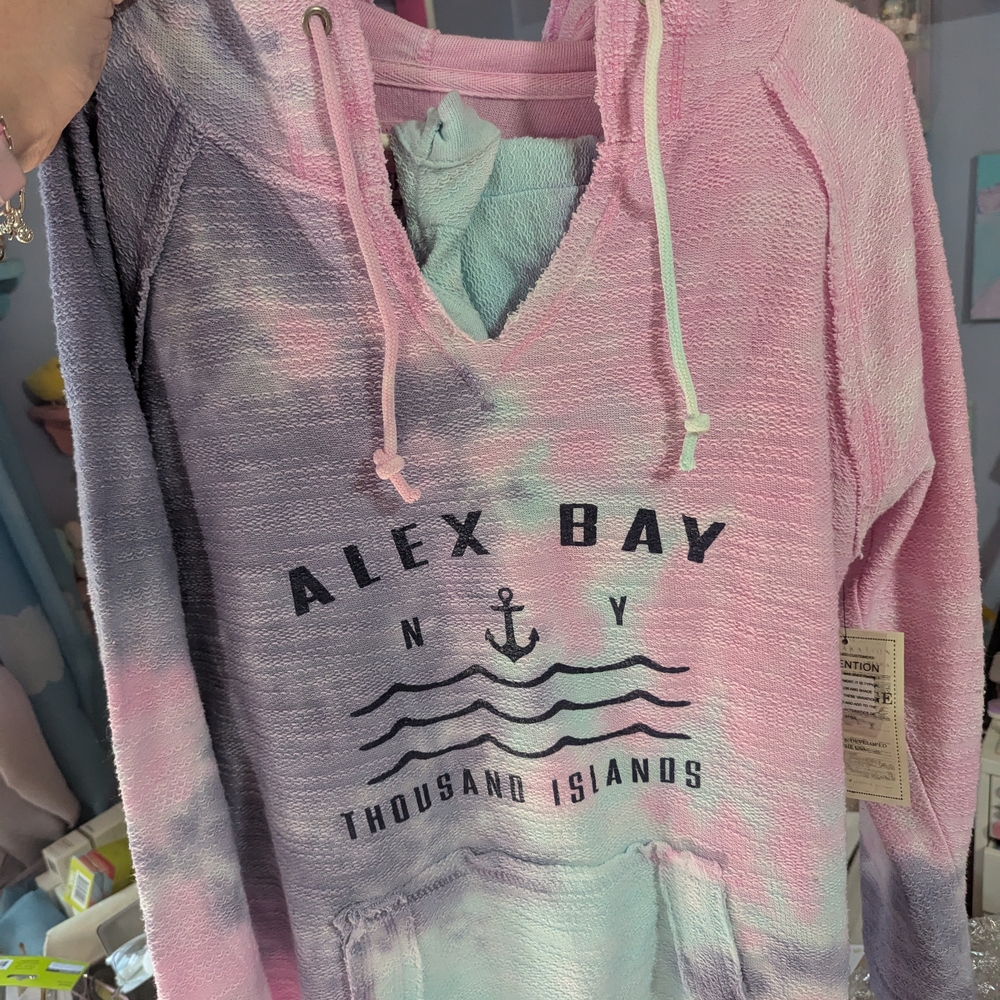 Alex Bay Tie-Dye Hoodie And Shorts Set